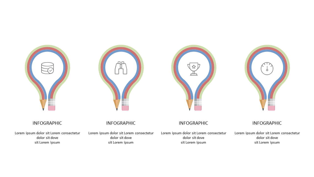 Highlight Key Points with Colorful Pencil Infographic