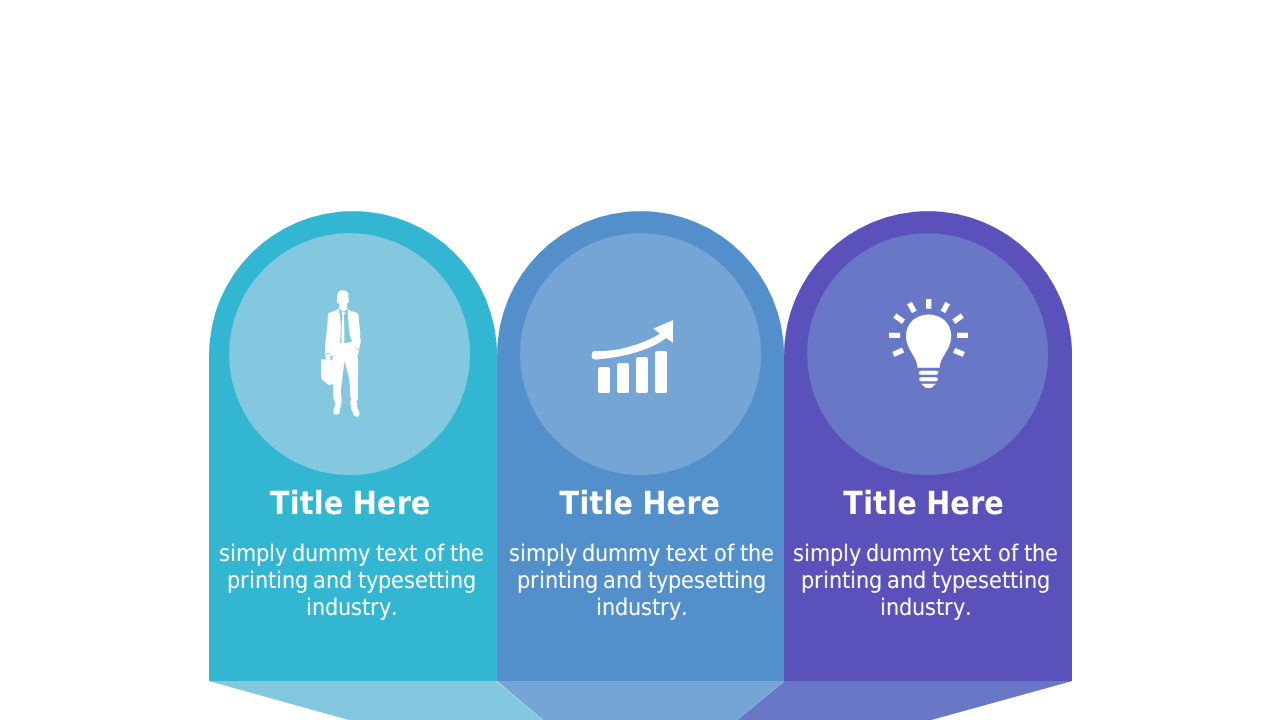 Outline Key Points with Three-Step Circular Process