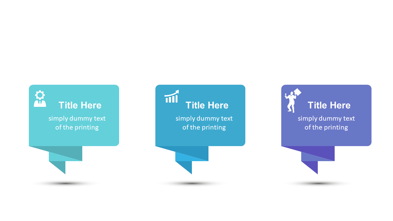 Explain Processes with Three-Step Speech Bubbles