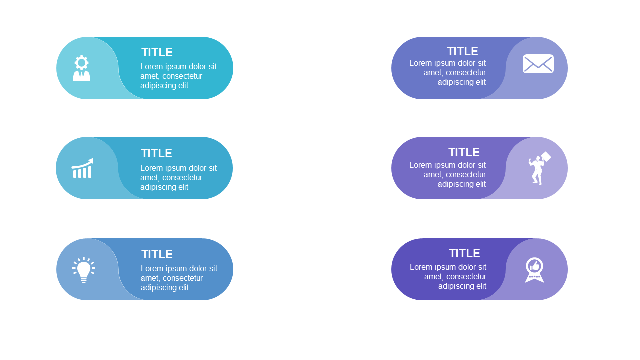 Present Key Topics with Segmented Icon List