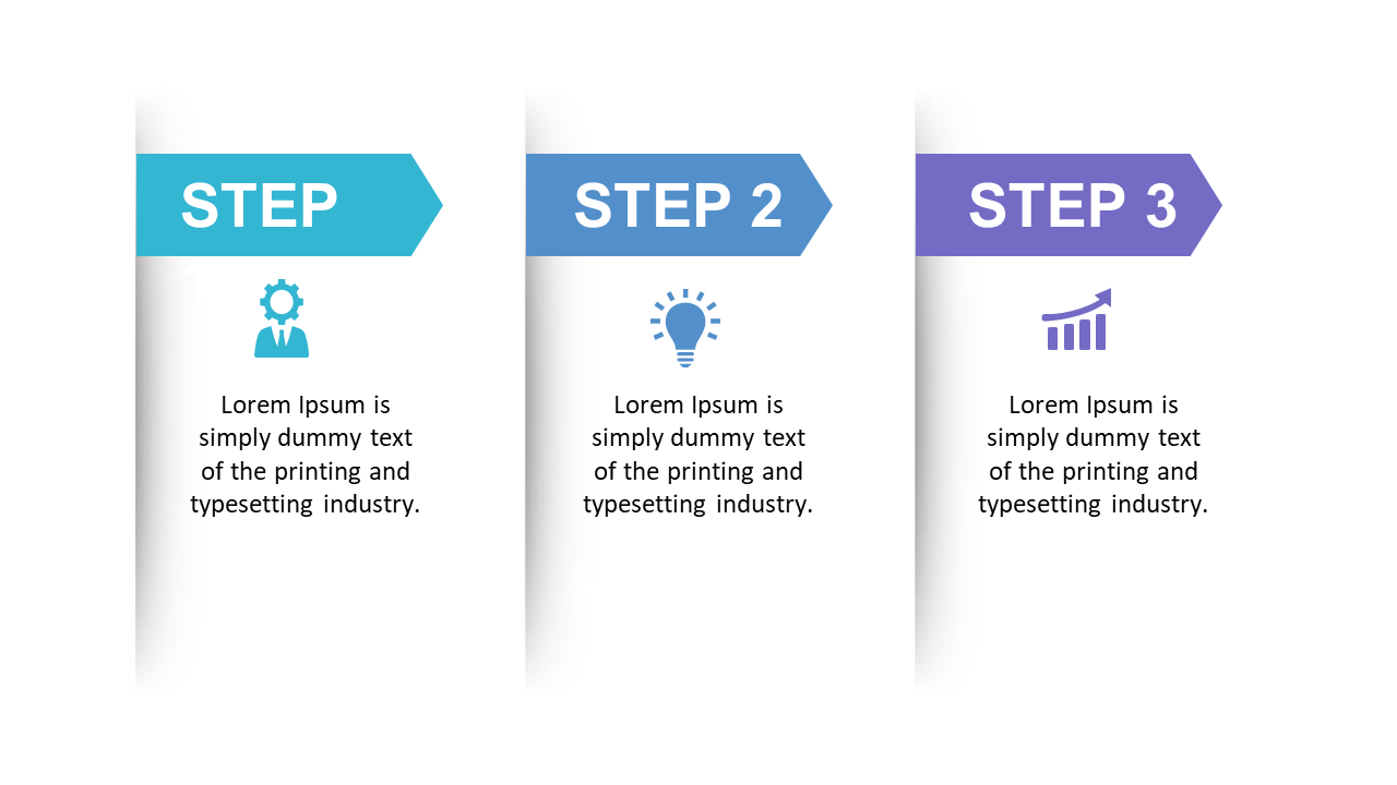 Outline Tasks with Step-by-Step Triangular Arrows