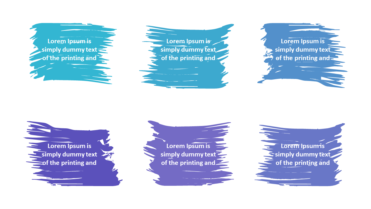Engage with Colorful Brush Stroke Text Boxes