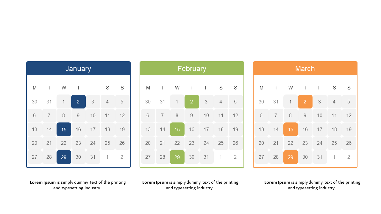 Highlight Key Dates with Monthly Calendar Overview