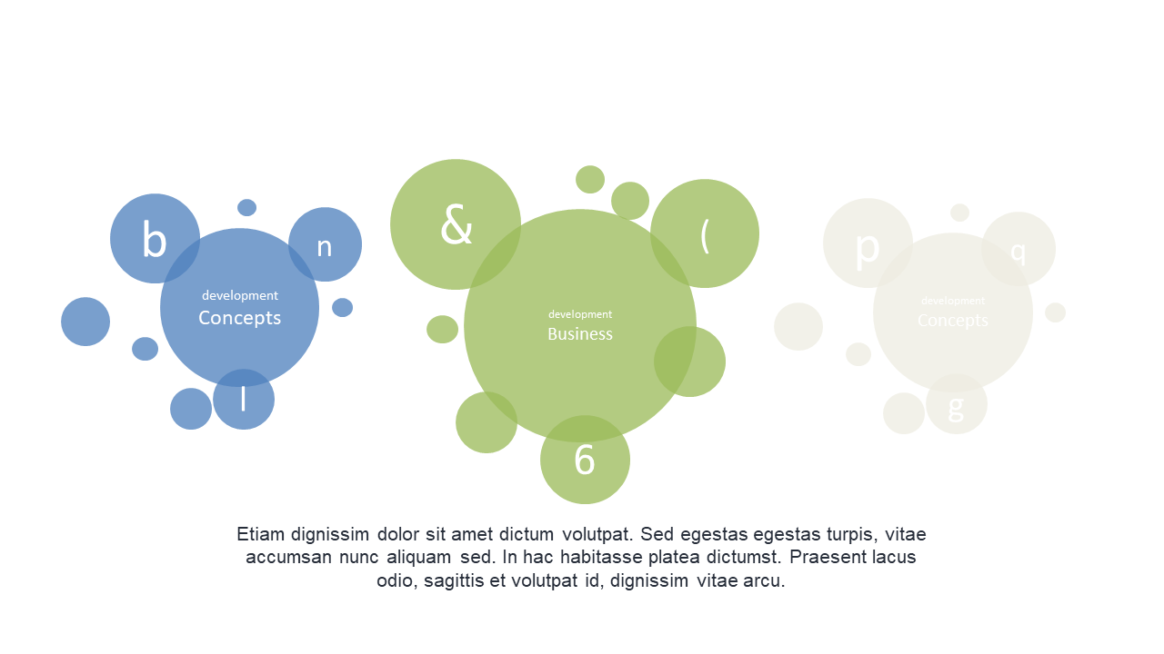 Visualize Business Concepts with Bubbles