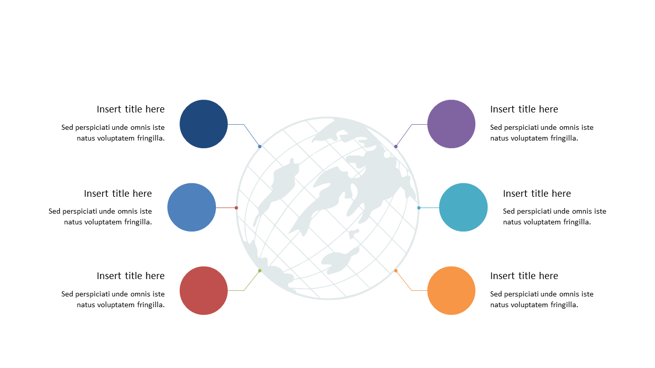 Present Global Insights with Circle Diagram