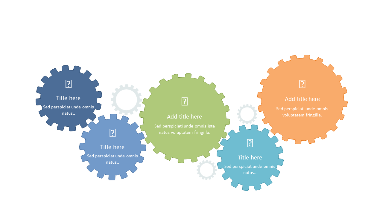 Illustrate Processes with Colorful Gears