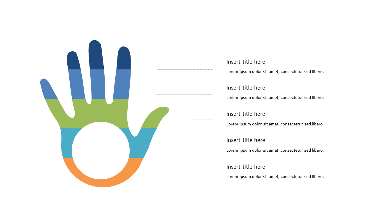Organize Ideas with Engaging Hand-Shaped Visual