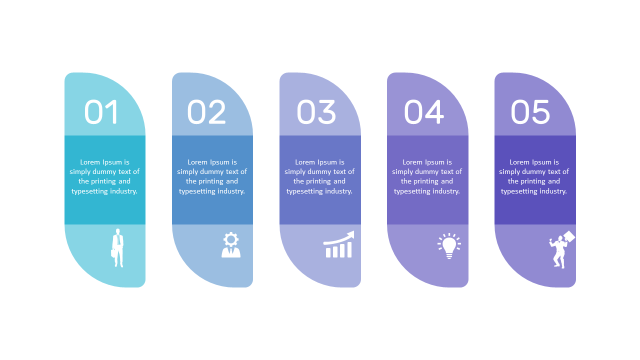 Illustrate Sequential Processes with Curved Steps