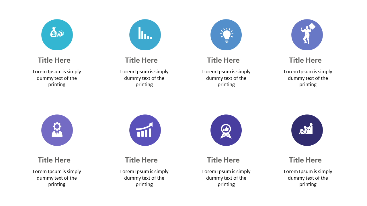 Showcase Concepts with Circular Icon Grid