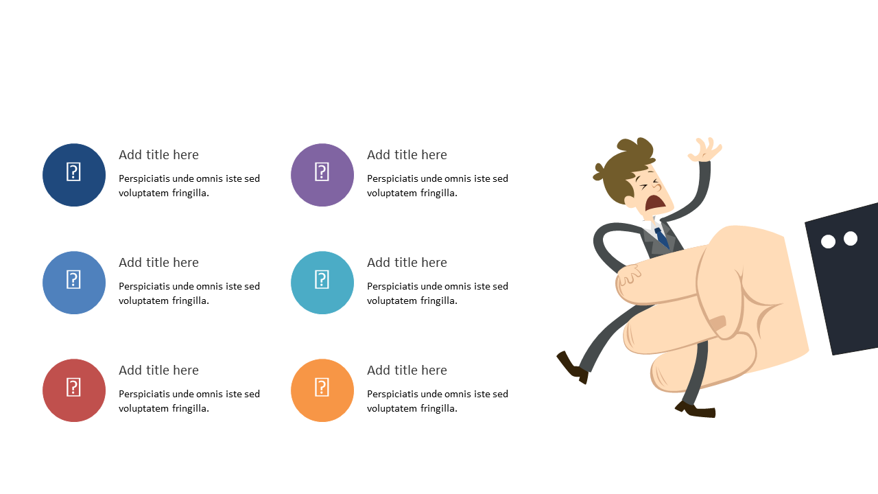 Discuss Workplace Issues with Circular Icons Layout