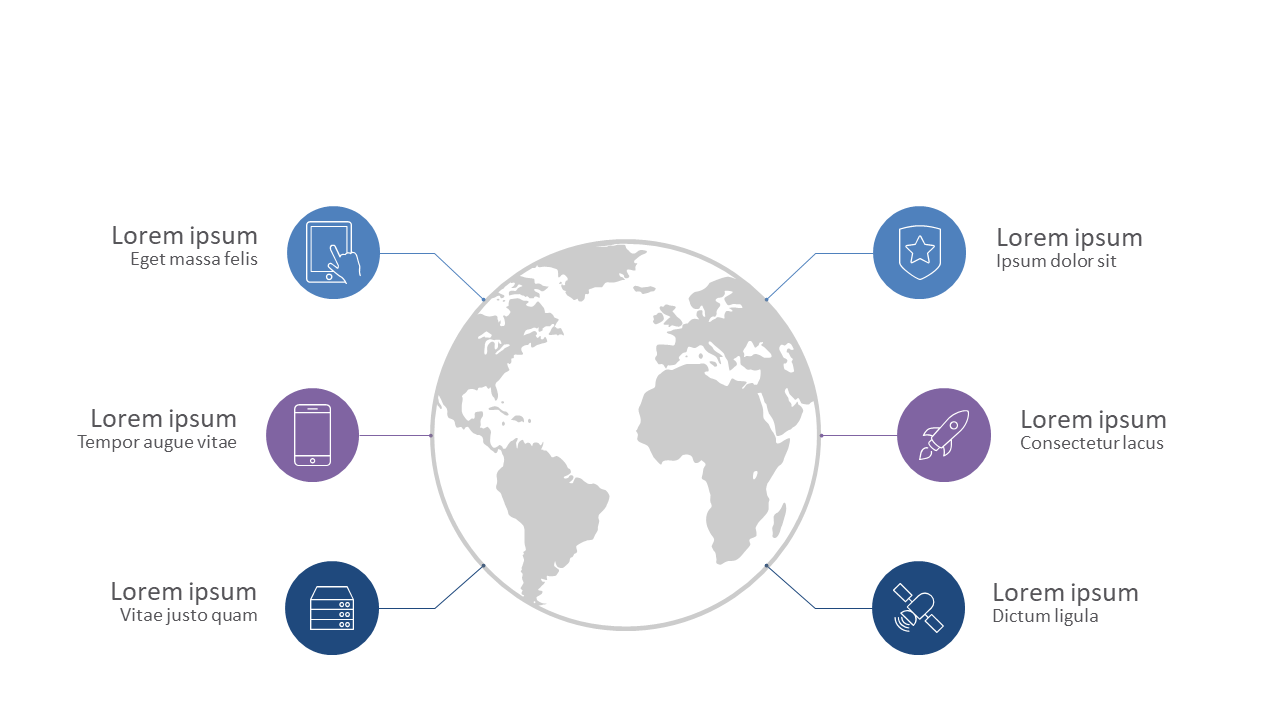 Highlight Global Data with Circular World Map