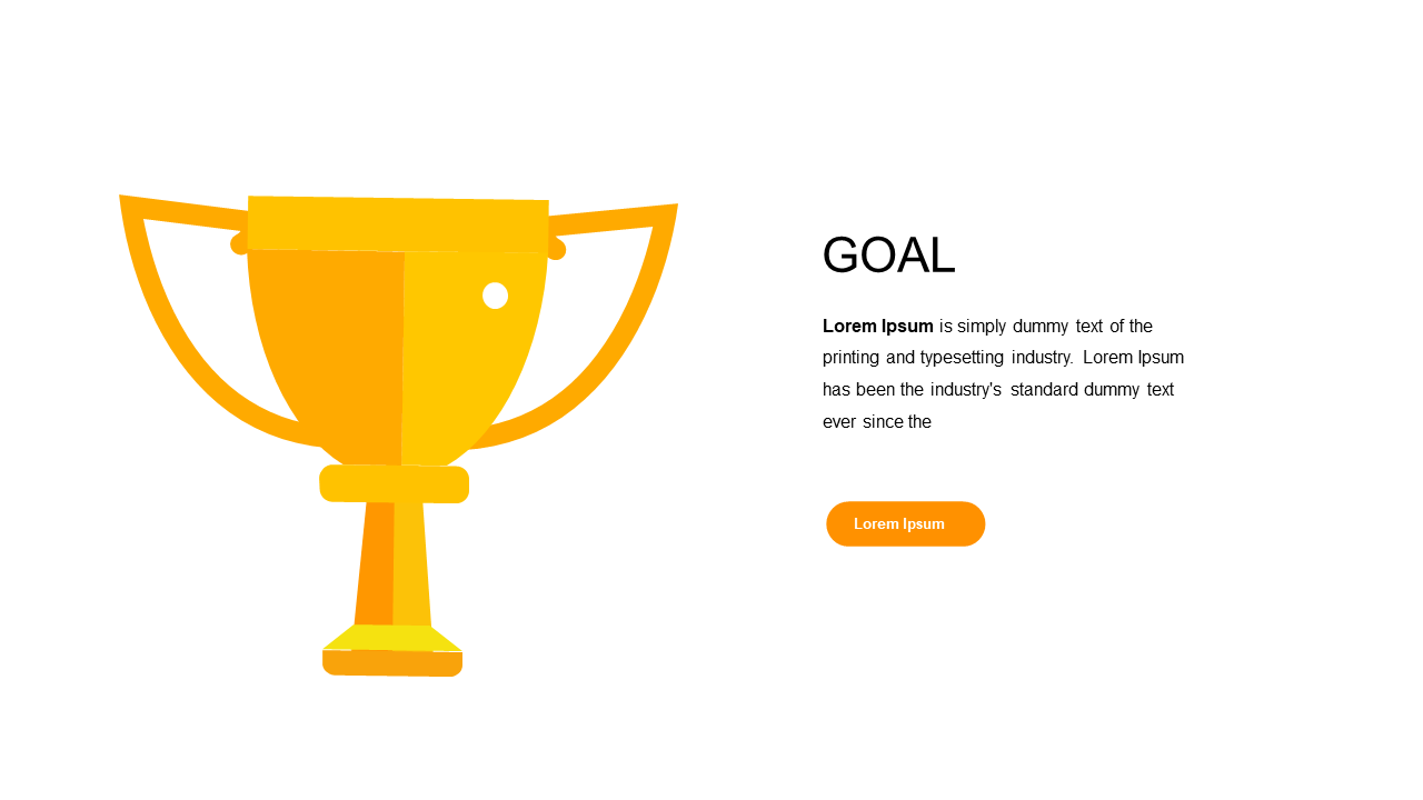 Showcase Goals with Trophy Achievement Slide