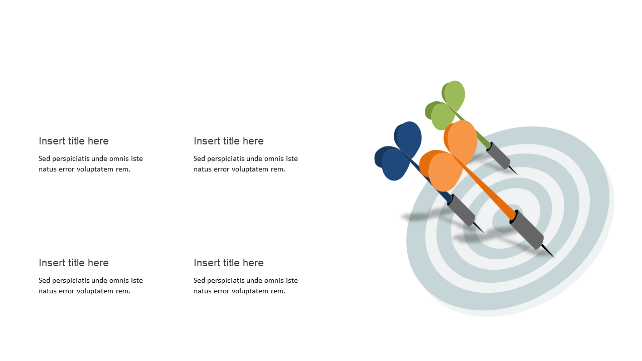 Visualize Goals with Target and Darts Layout