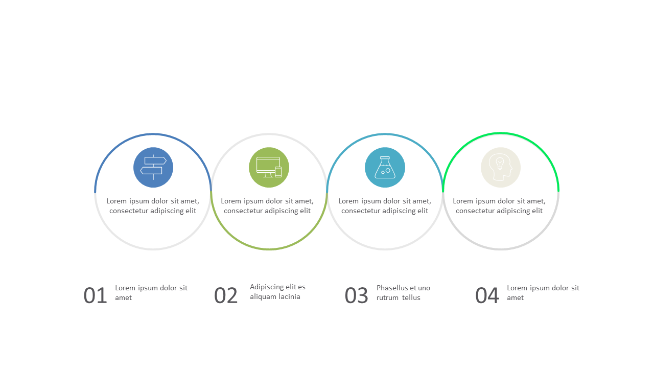 Present Social Media User Data with Circle Infographic