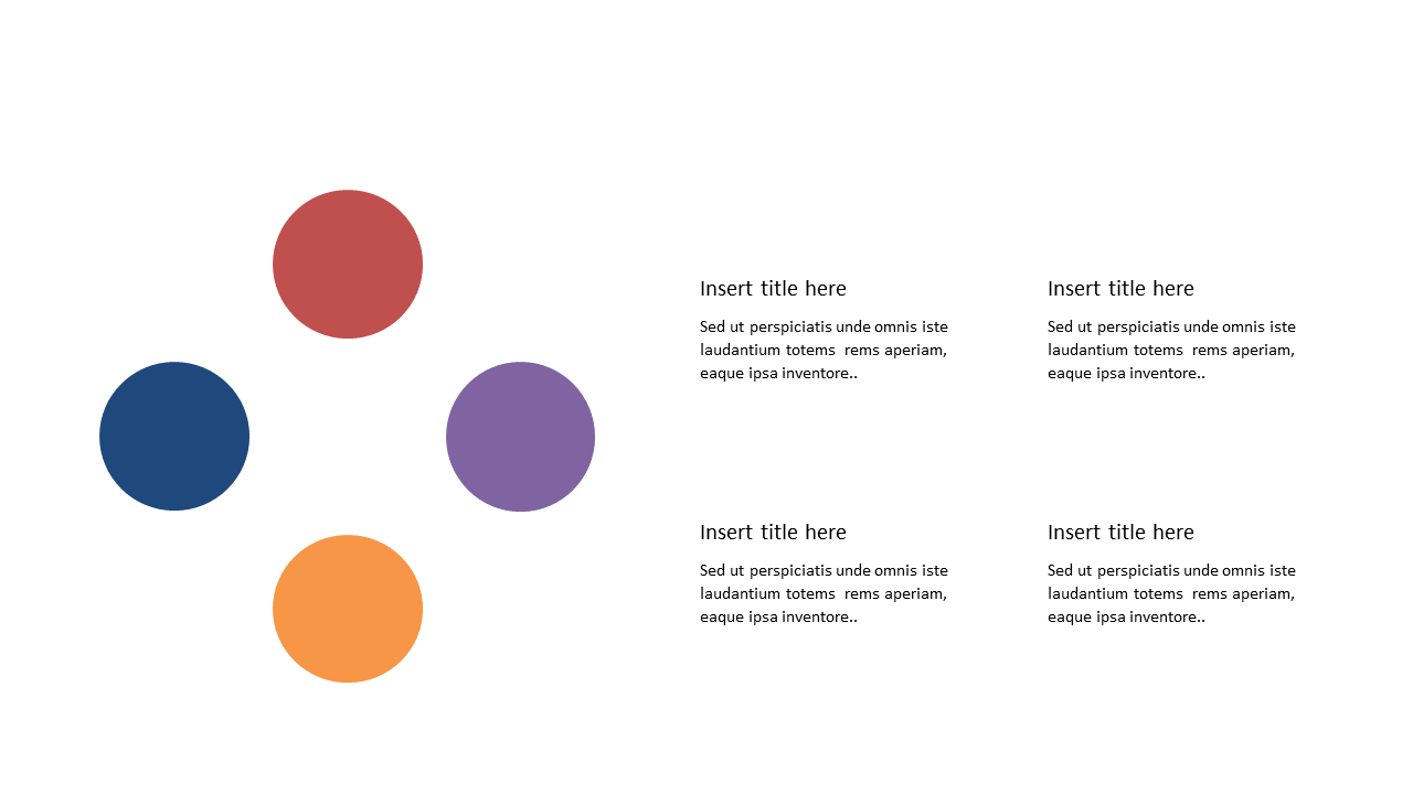 Engaging Four Circle Comparison for Presentations