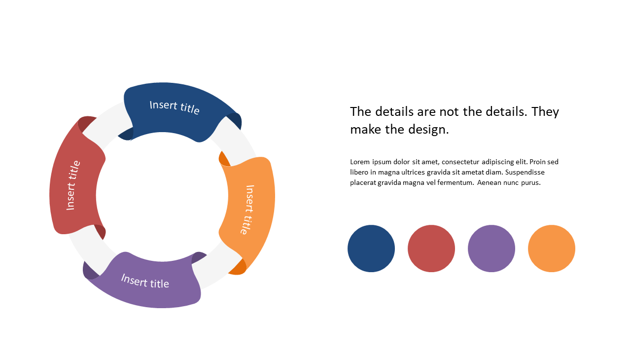 Illustrate Workflows with Circular 4-Step Diagram