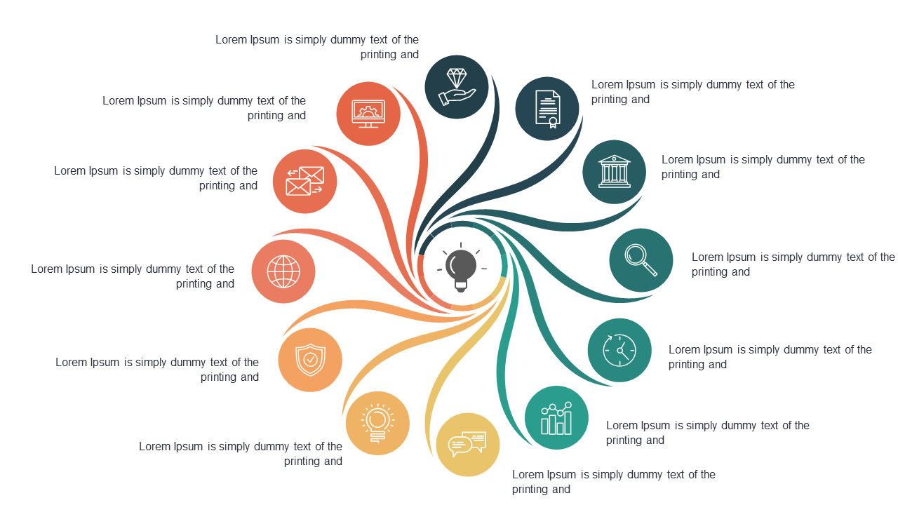 Engage with Circular Info Bursts for Ideas