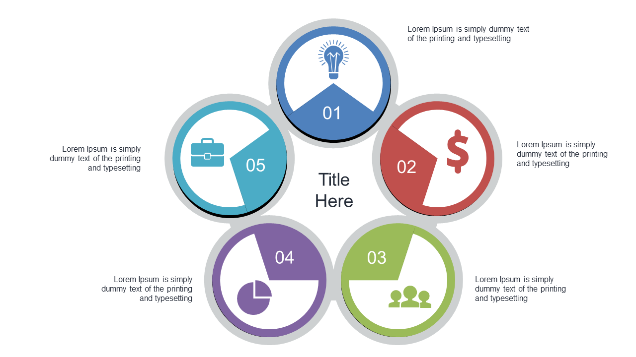 Present Key Options with Circular Infographics