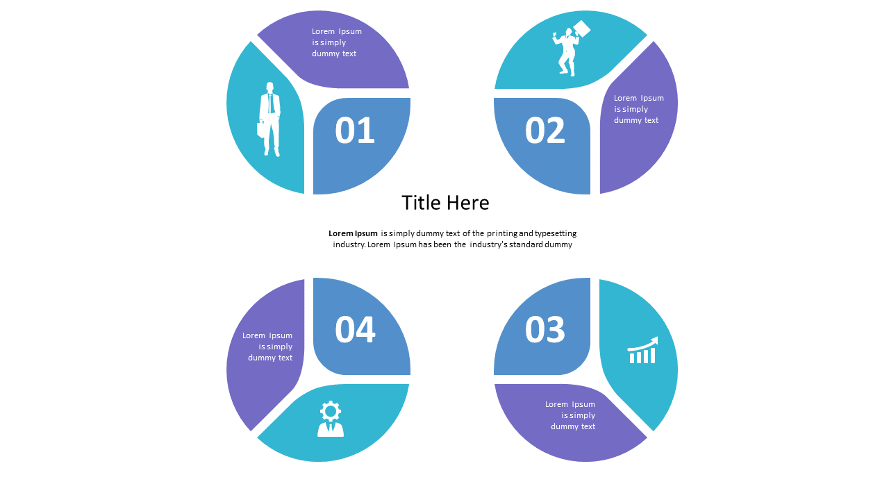 Categorize Information with Quadrant Circle Diagram