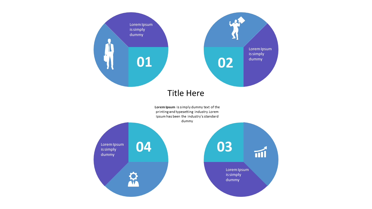 Present 4-Step Process with Circular Design