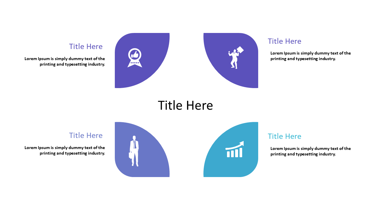 Present Topics with Quadrant Layout and Icons