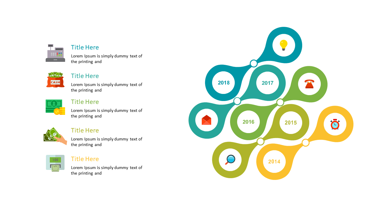 Showcase Milestones with Circular Timeline Layout