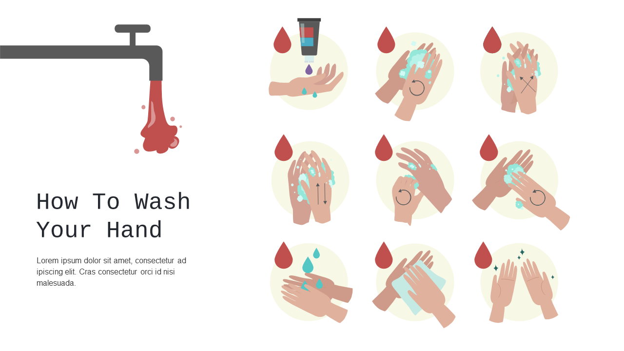 Guide Handwashing Steps with Engaging Infographic