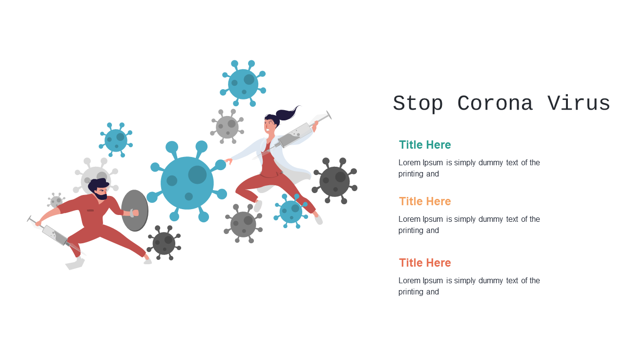 Promote Health Actions Against Coronavirus with Illustration