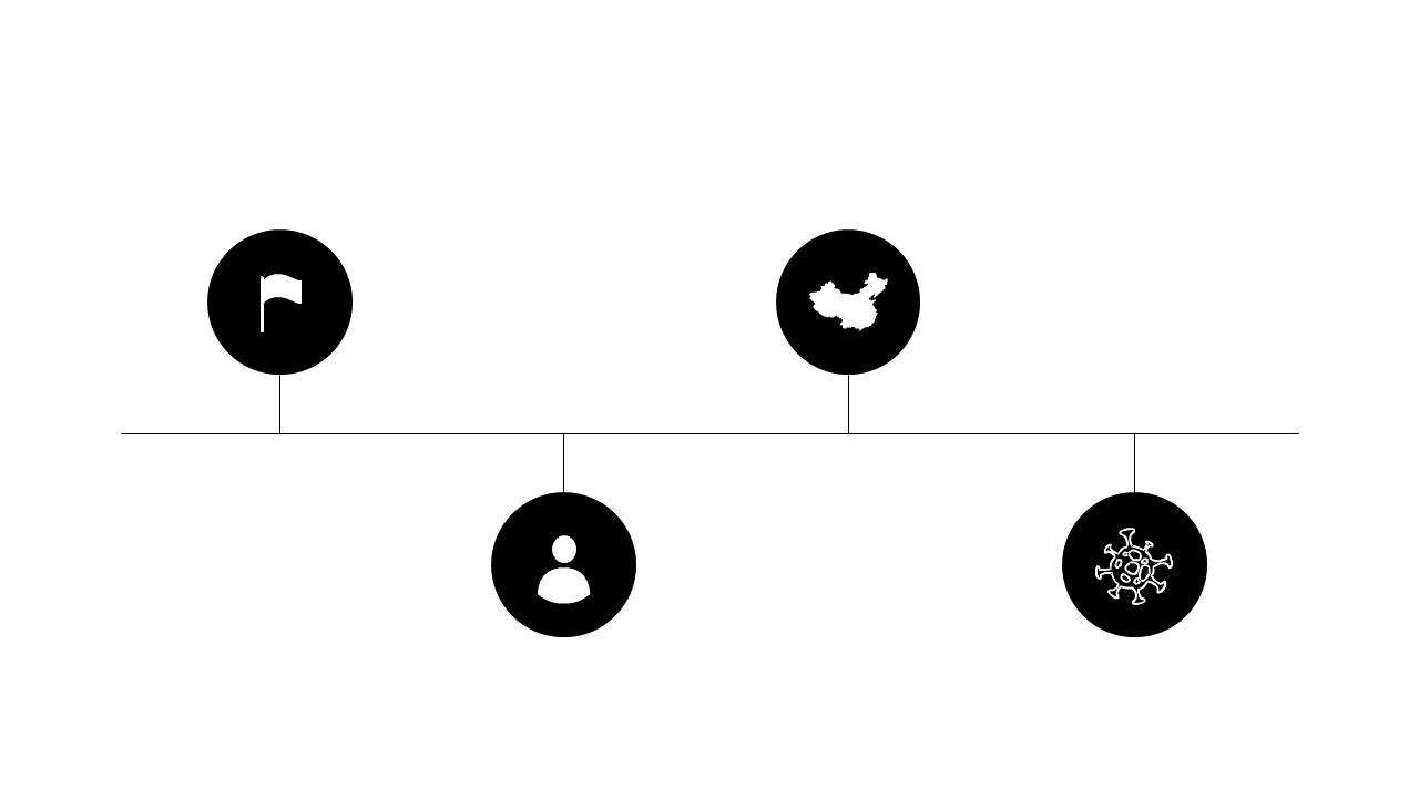 Icon-Based Horizontal Timeline for Milestones