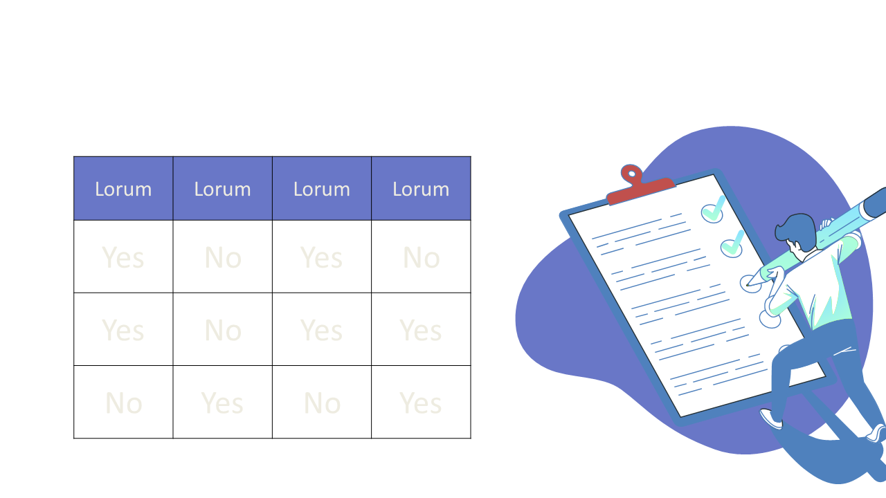 Checklist Matrix for Project Management