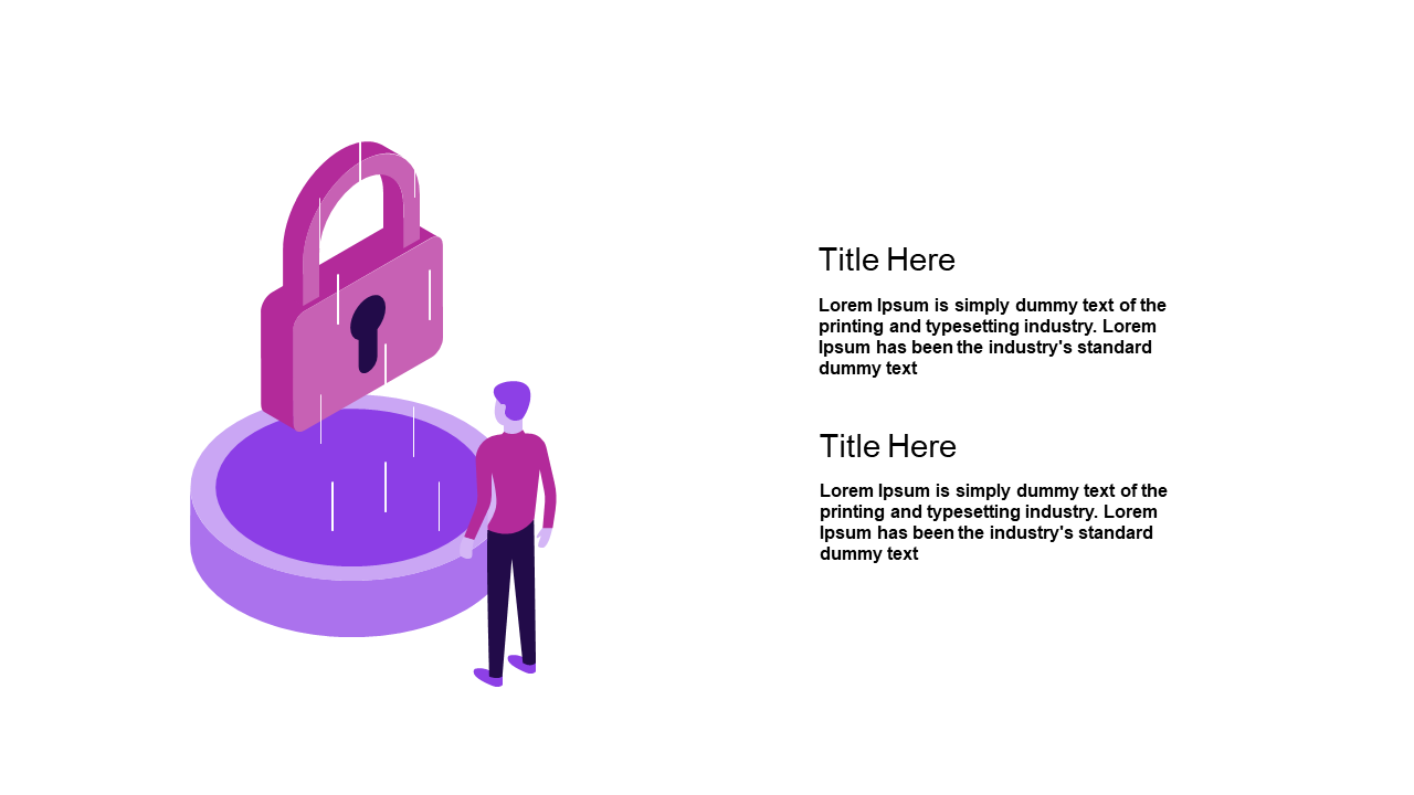 Enhance Security Presentations with Lock Illustration