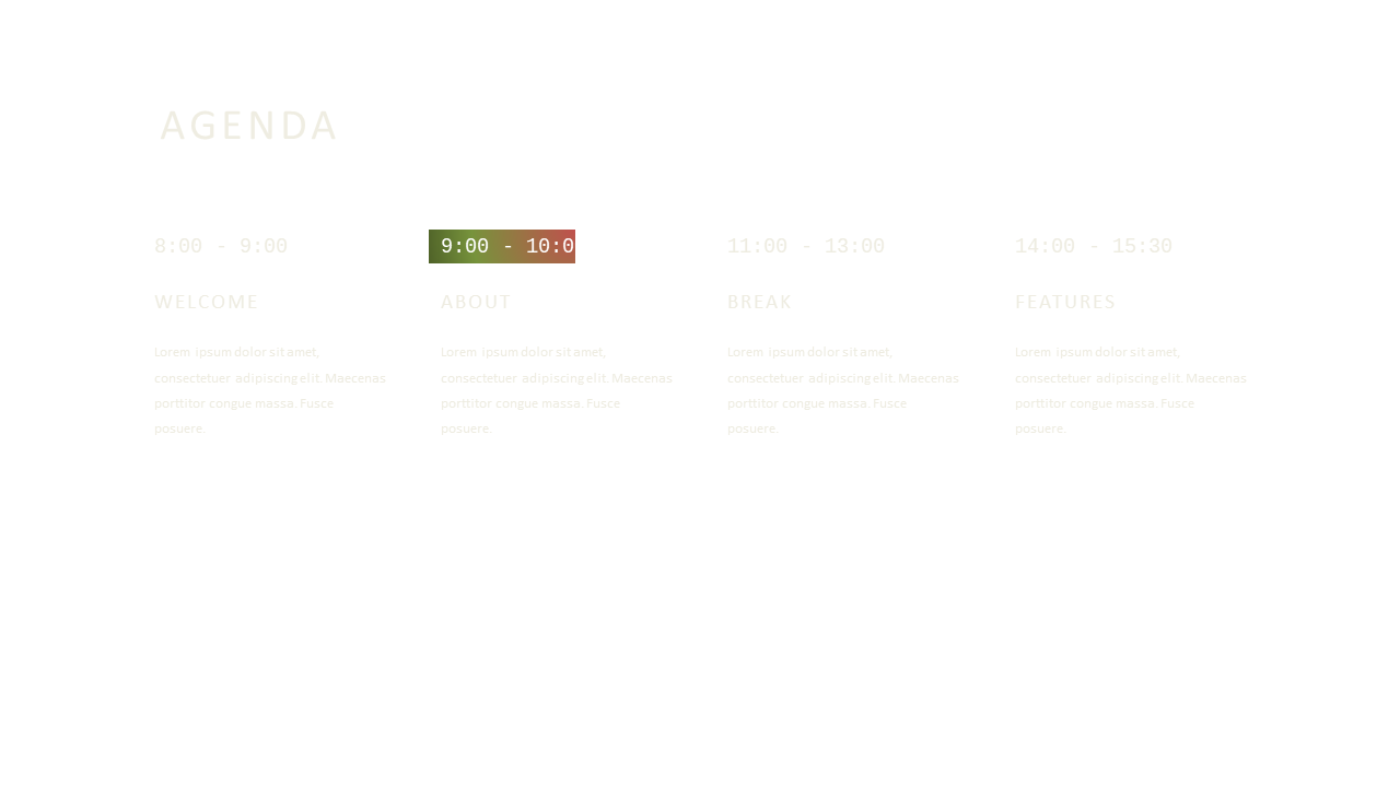 Organize Meetings with Simple Agenda Layout