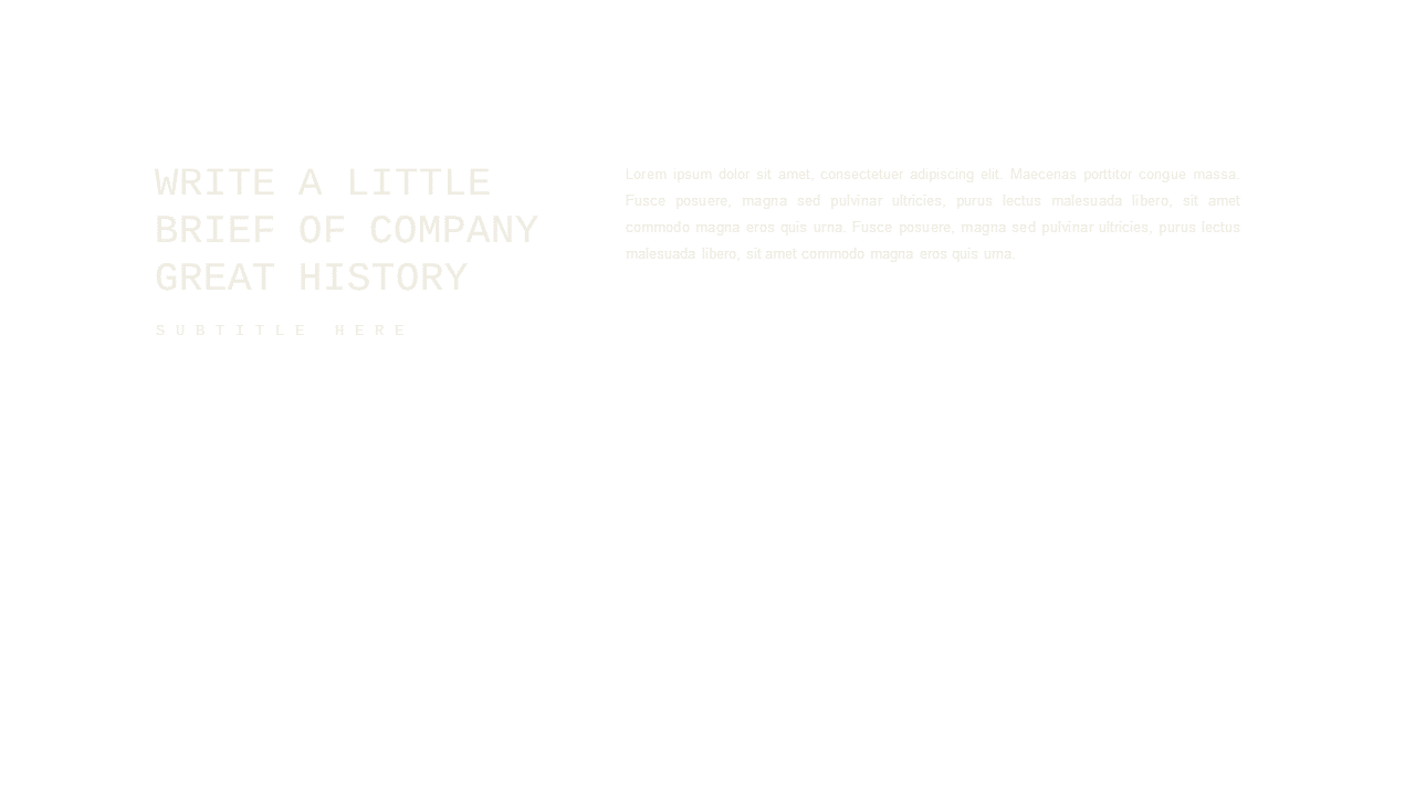Showcase Company History Elegantly