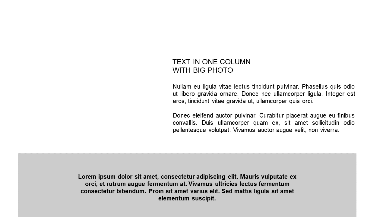 Impactful Layout with Photo and Text
