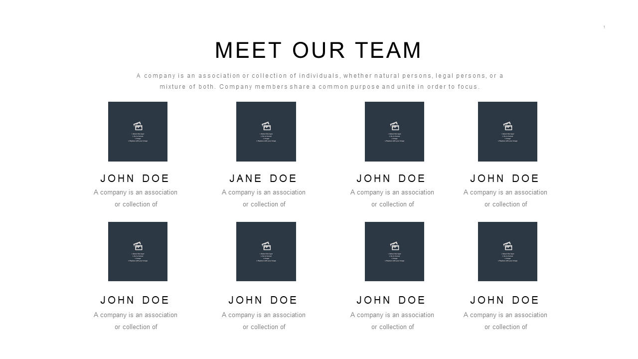 Highlight Team Members with Grid Layout