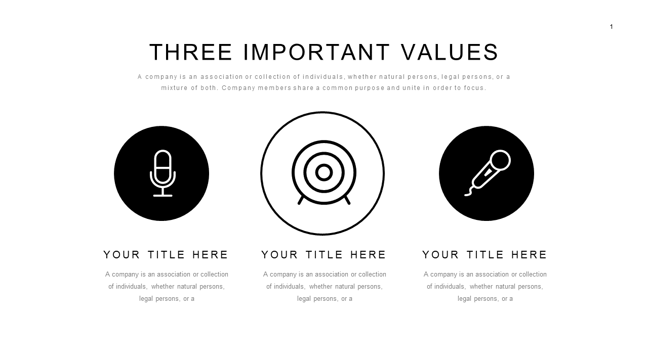 Highlight Core Values with Icons