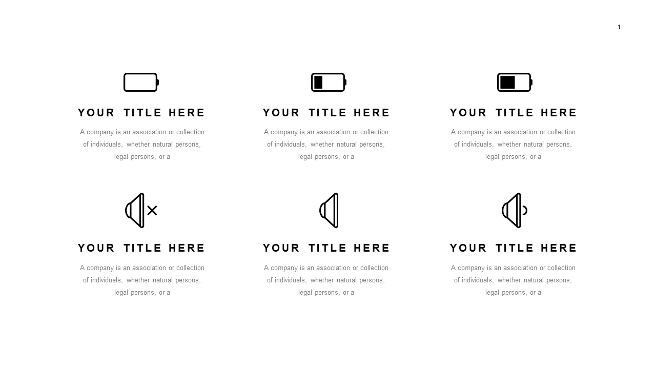 Showcase Digital Concepts with Icons