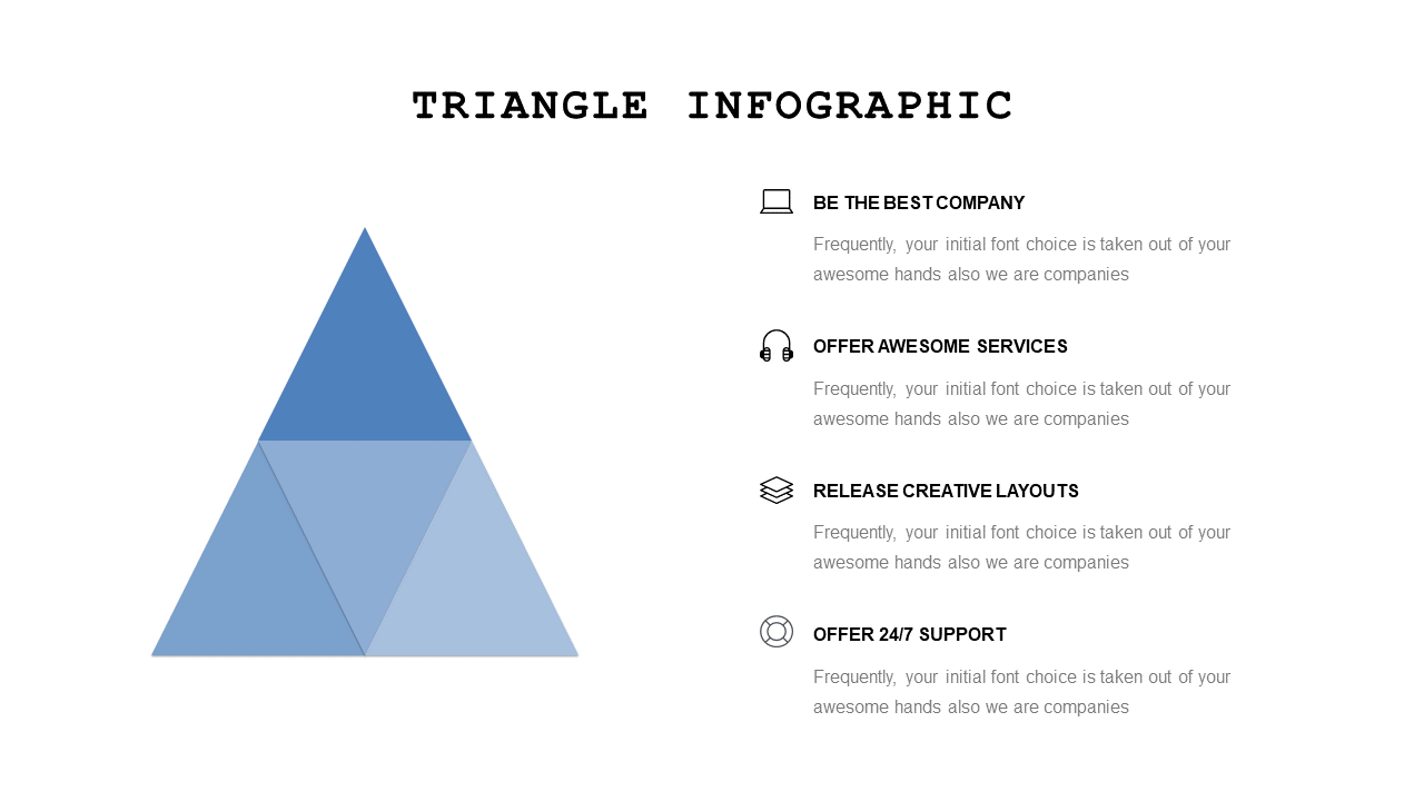 Showcase Key Points with Triangle Infographic