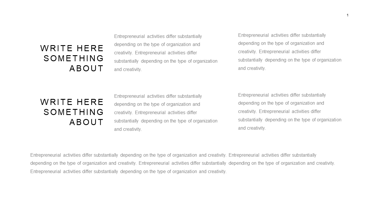 Summarize Findings with Dual Column Text Layout