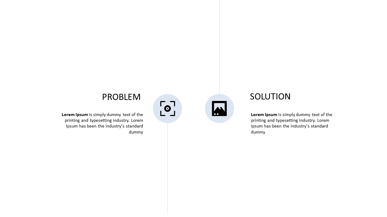Problem-Solution Dual Column Layout
