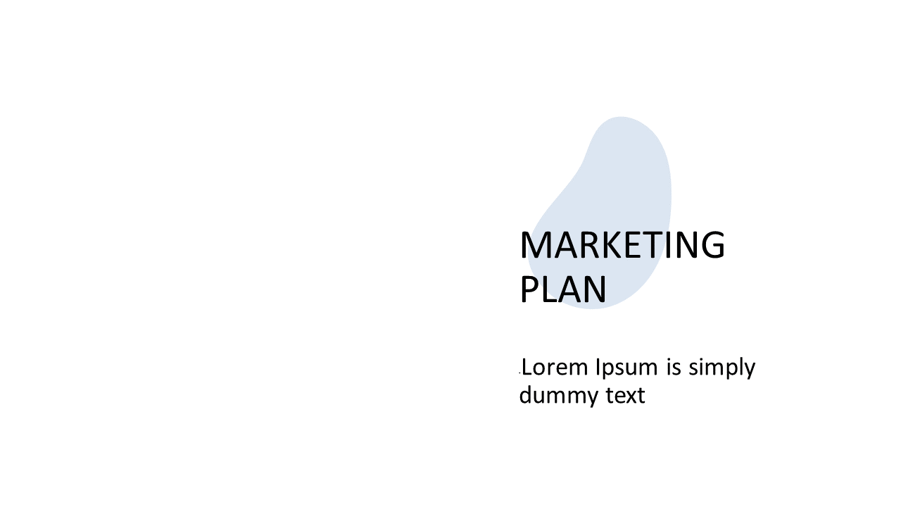 Modern Layout for Marketing Plans