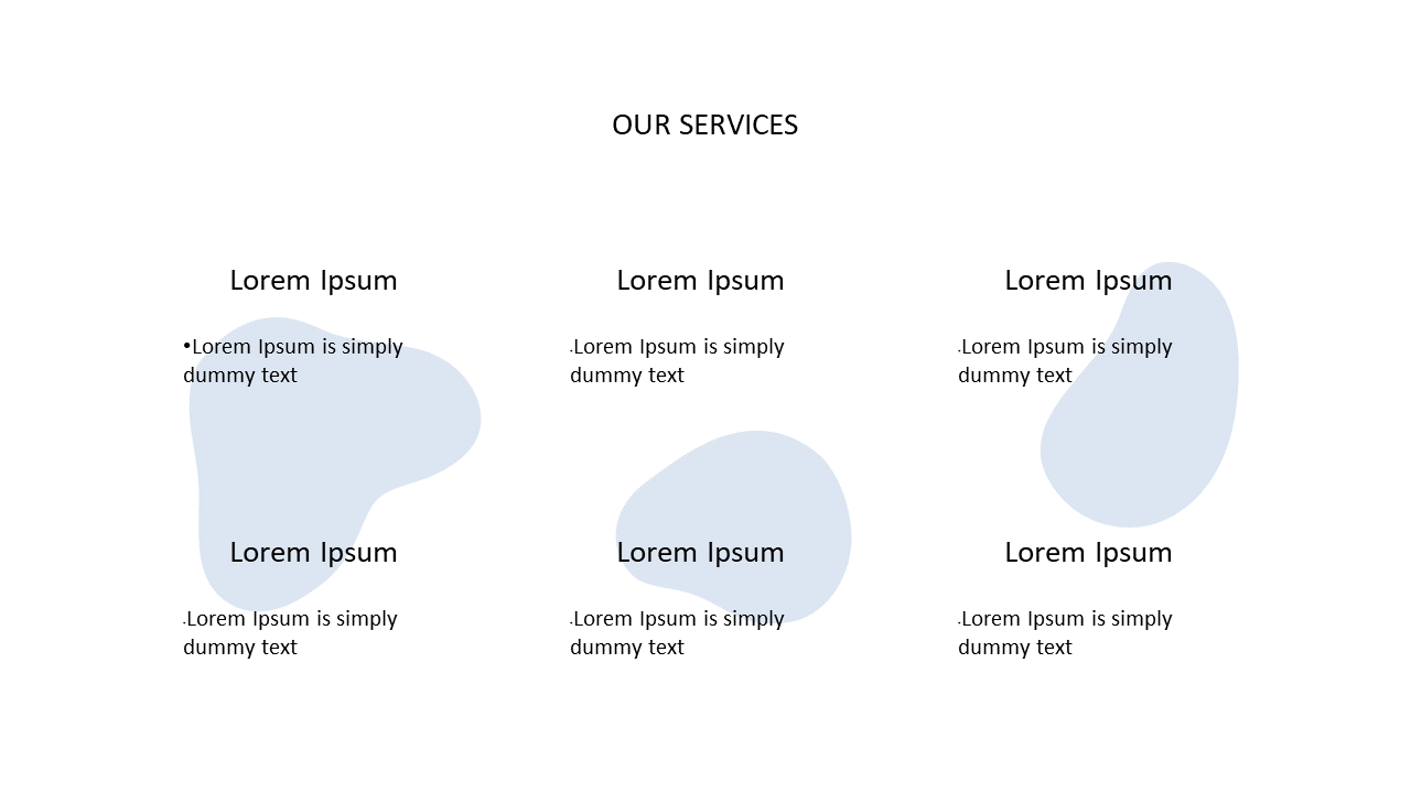 Service Highlights with Abstract Design
