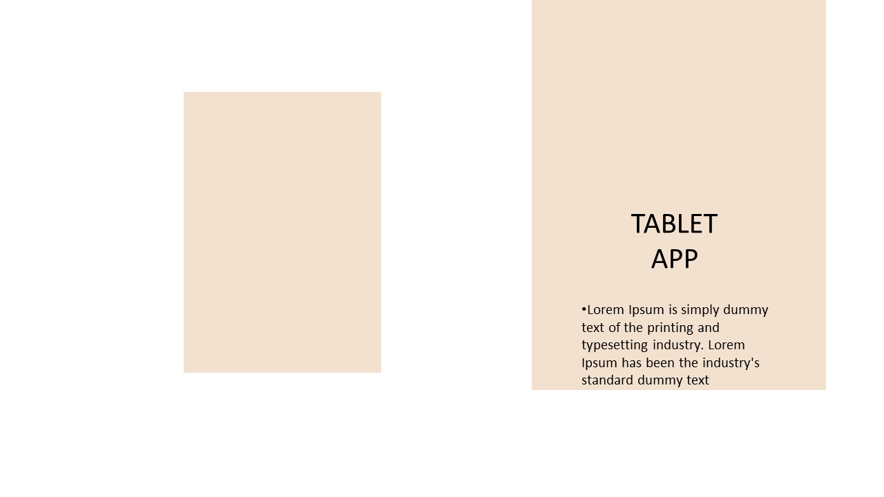 Showcase Tablet App Features with Clean Design