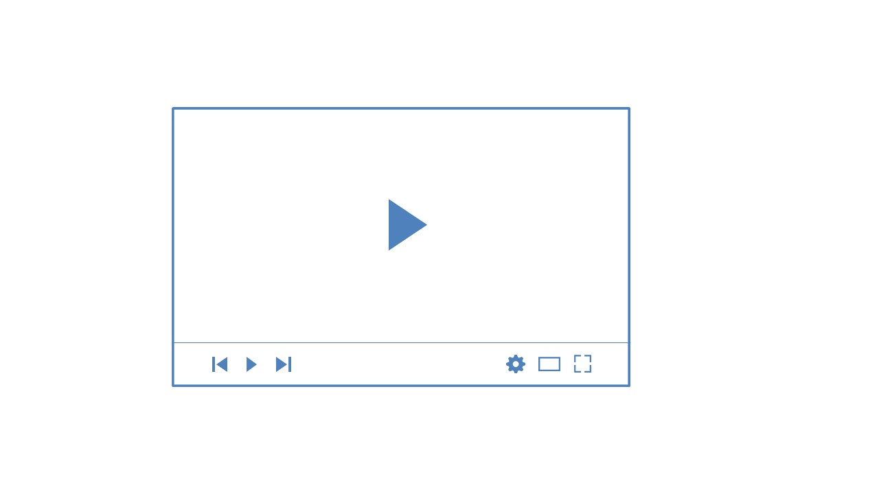 Minimal Video Playback Slide for Multimedia Integration