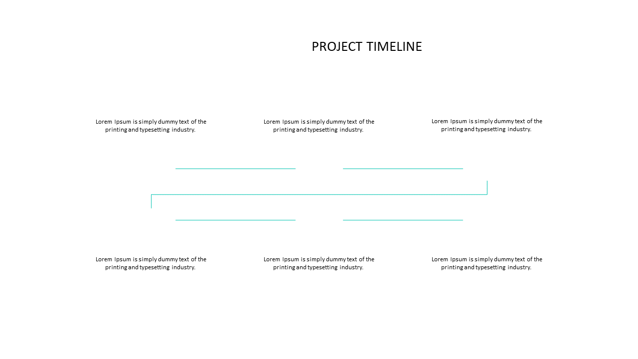 Horizontal Project Timeline for Milestone Tracking
