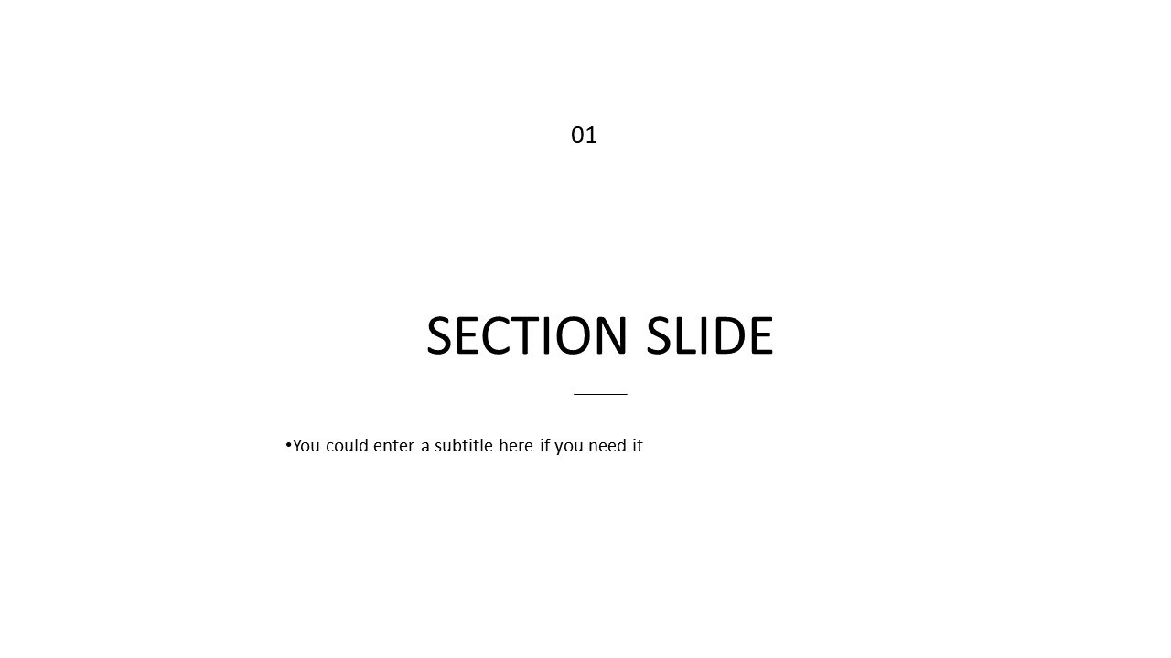 Minimal Section Header for Smooth Transitions