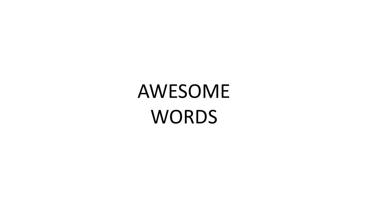 Bold Text Slide for Emphasizing Key Messages