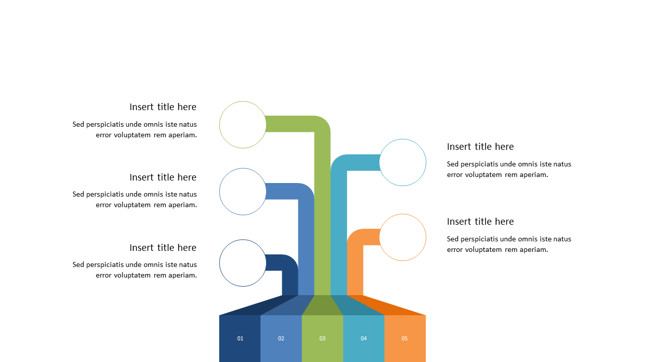 Visualize 5-Step Processes with Colorful Flow Diagram