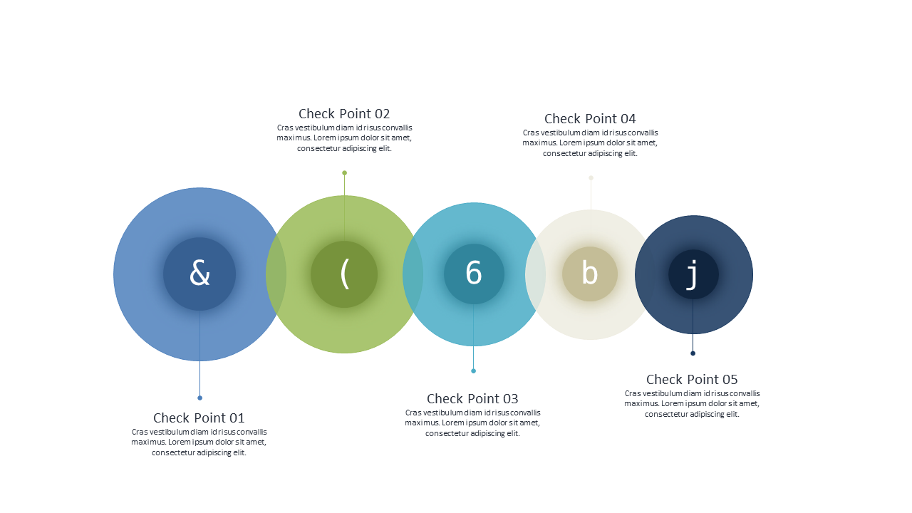 Visualize Project Management with Circular Check Points