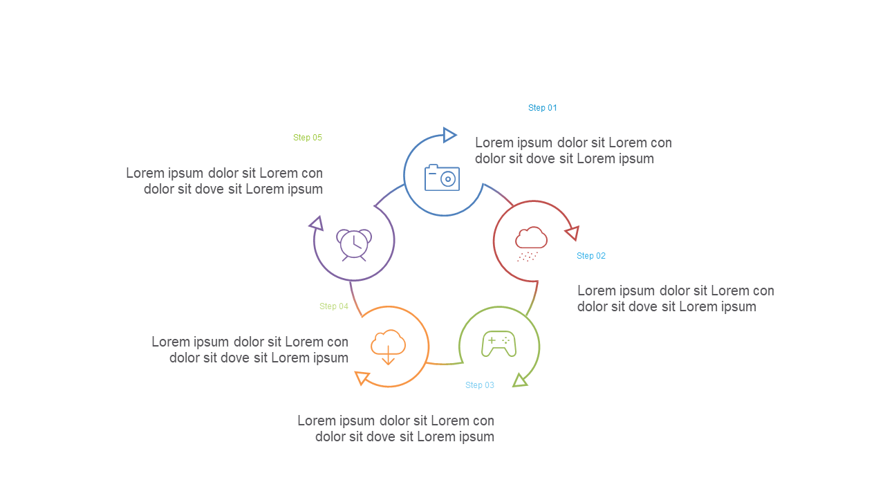 Showcase a 6-Step Process in PowerPoint
